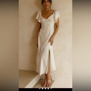 Billy J Louisa Midi Dress (ivory)